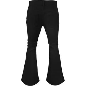 Men's 70s Vintage Bell Bottom Pants, Black, 36x30